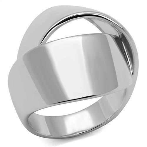 JCE1311 Rhodium Brass Ring with No Stone