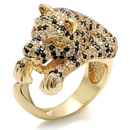 JCE1480 Imitation Gold Brass Ring with Synthetic Synthetic Glass in Peridot