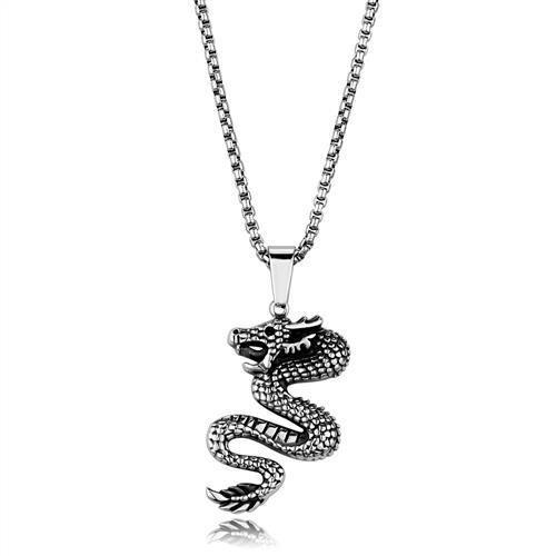 JCE1986 High polished (no plating) Stainless Steel Necklace with No Stone